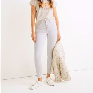 Madewell High-Rise Skinny Crop White Jeans (New!)